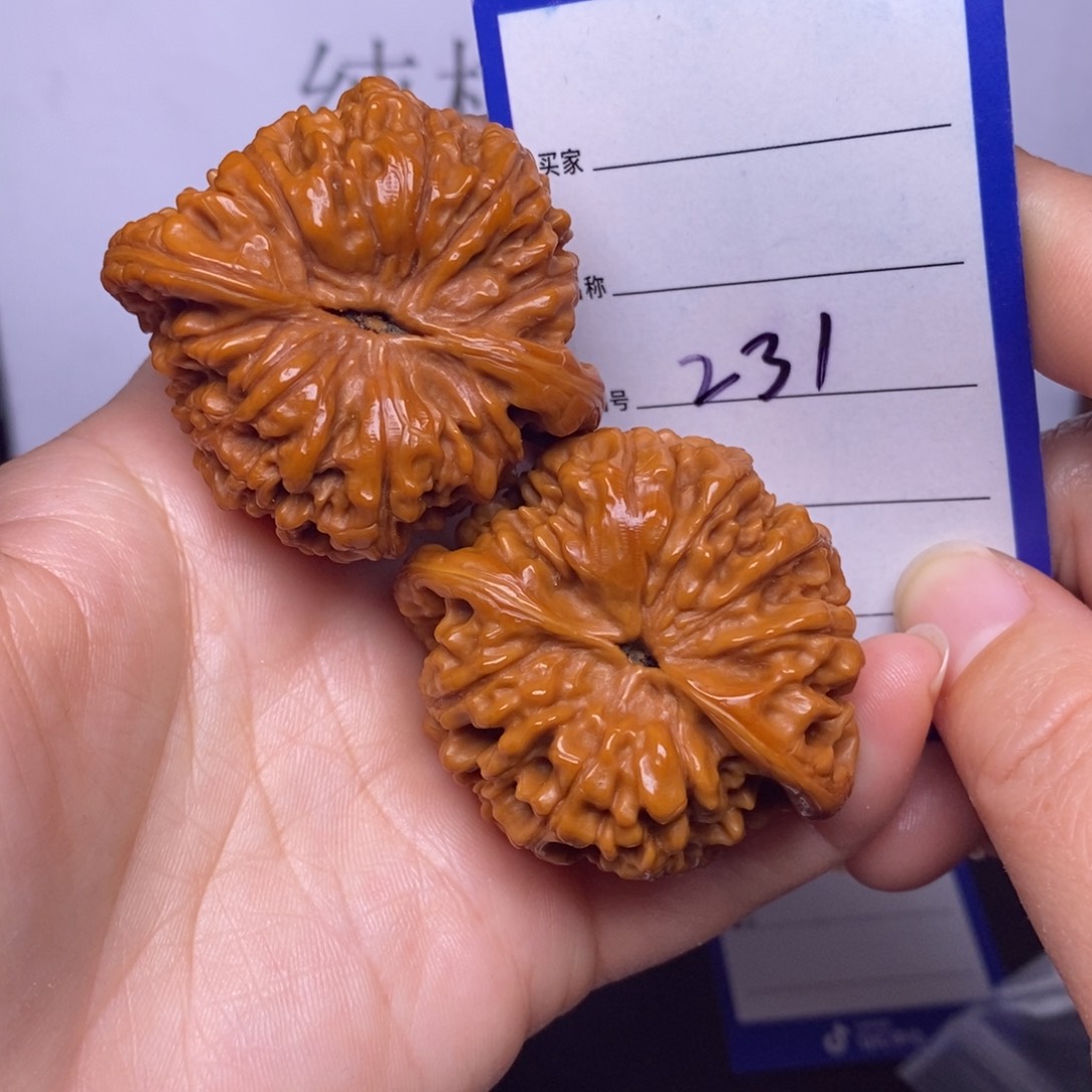 文玩核桃把件231/48官帽色差