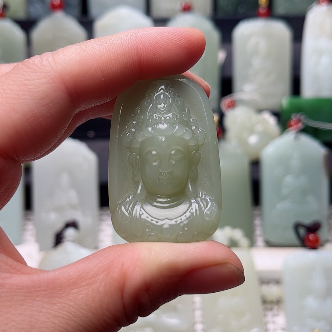 和田玉未镶嵌挂件