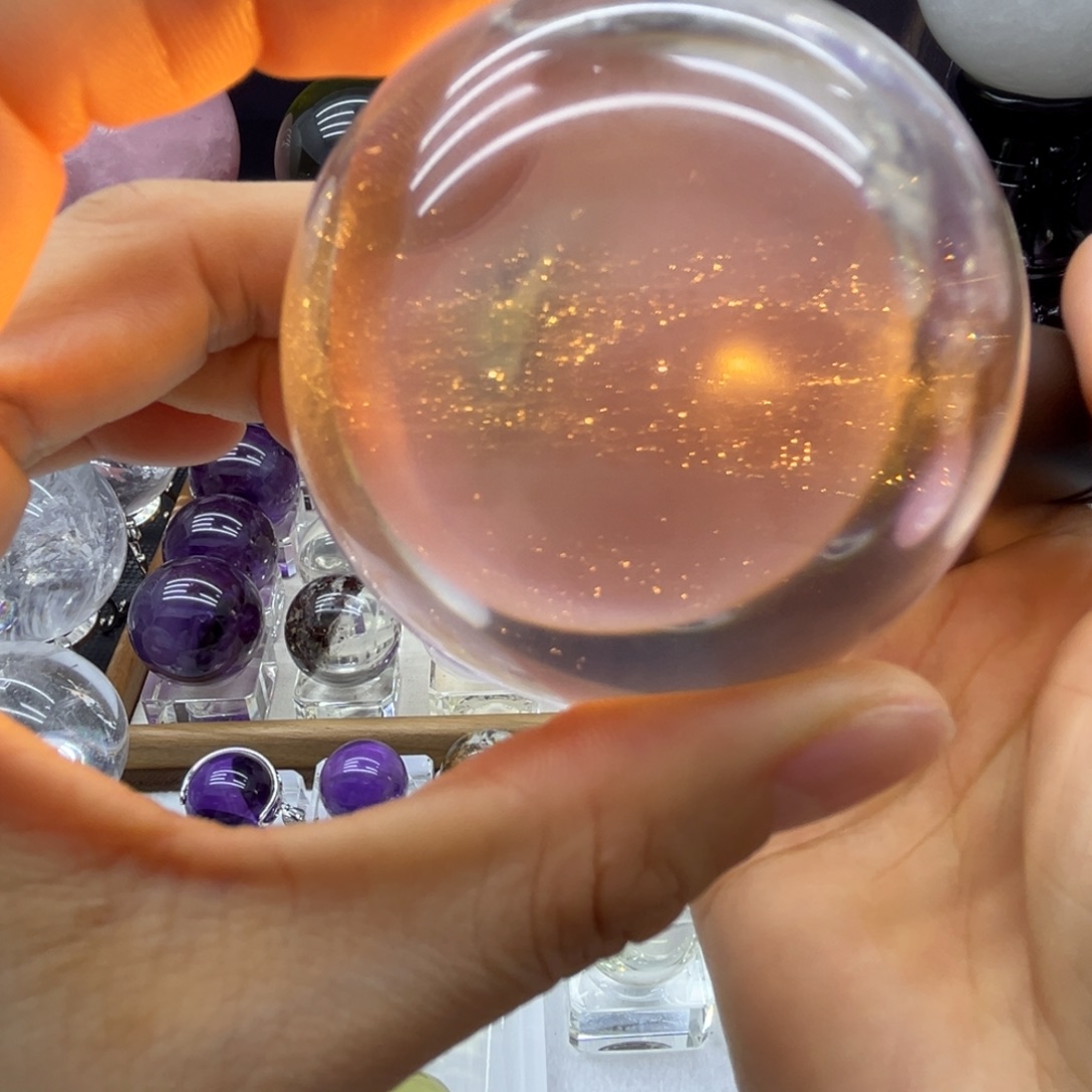 水晶珠宝半成品未镶嵌6.4公分