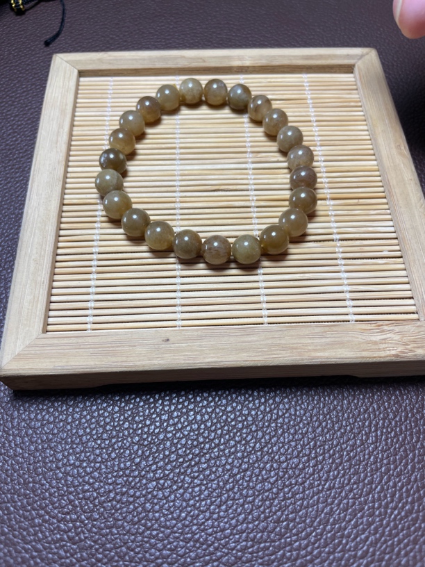 精品和田玉圆珠单圈手串女士佩戴佳品