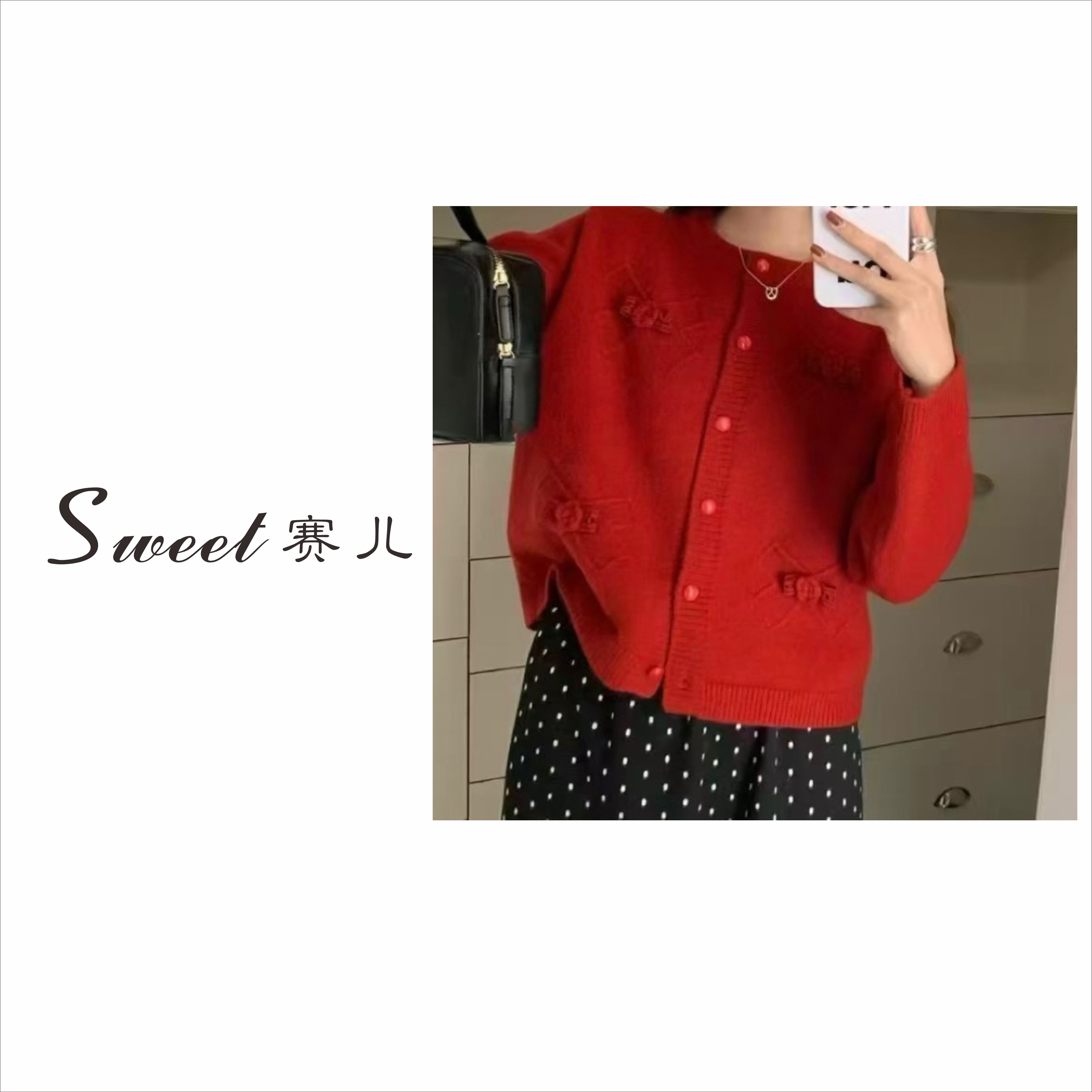 【山野折桃枝】｛1001｝韩系百搭针织毛衫