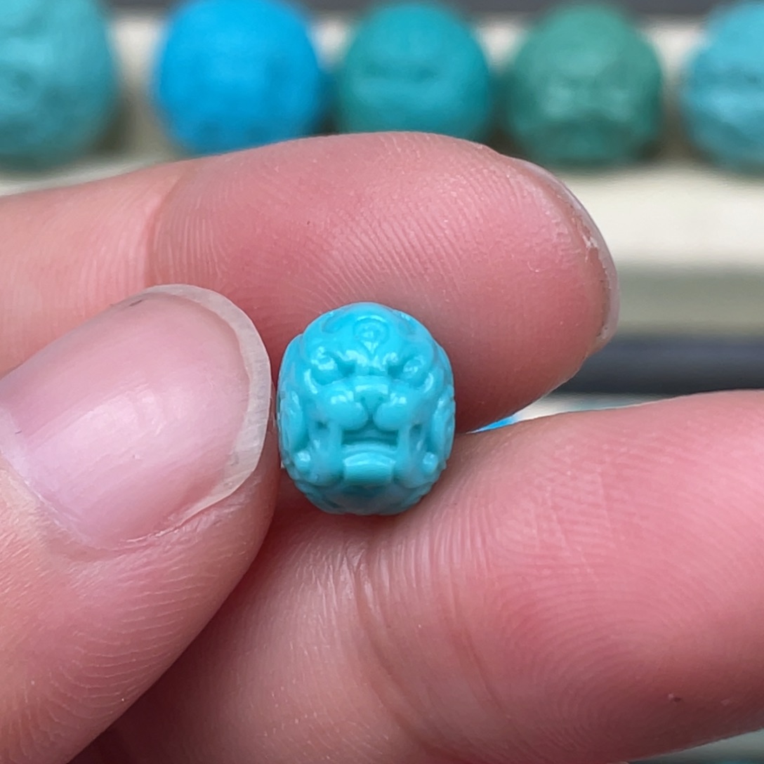 绿松石挂件未镶嵌9*7.3mm