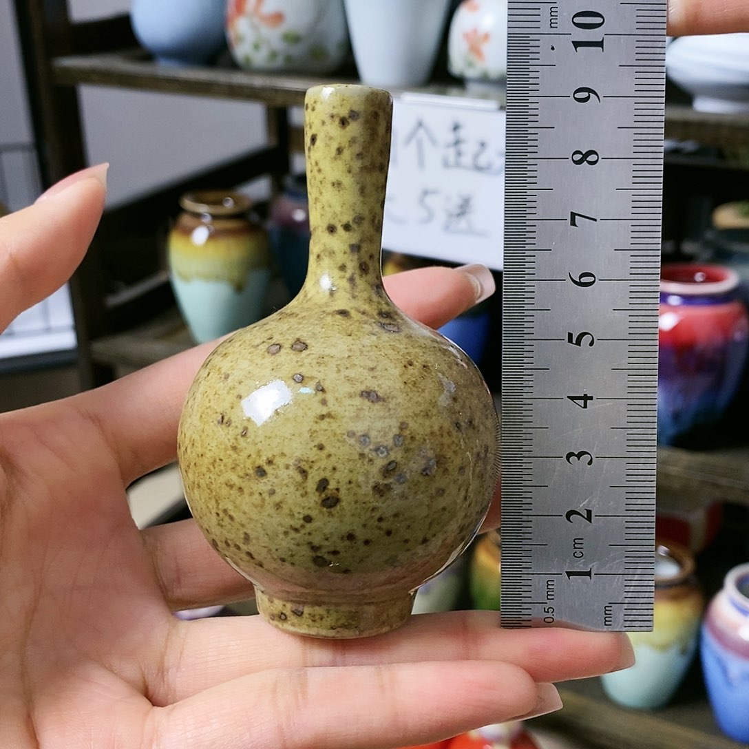摆件景德镇高温陶瓷小花瓶