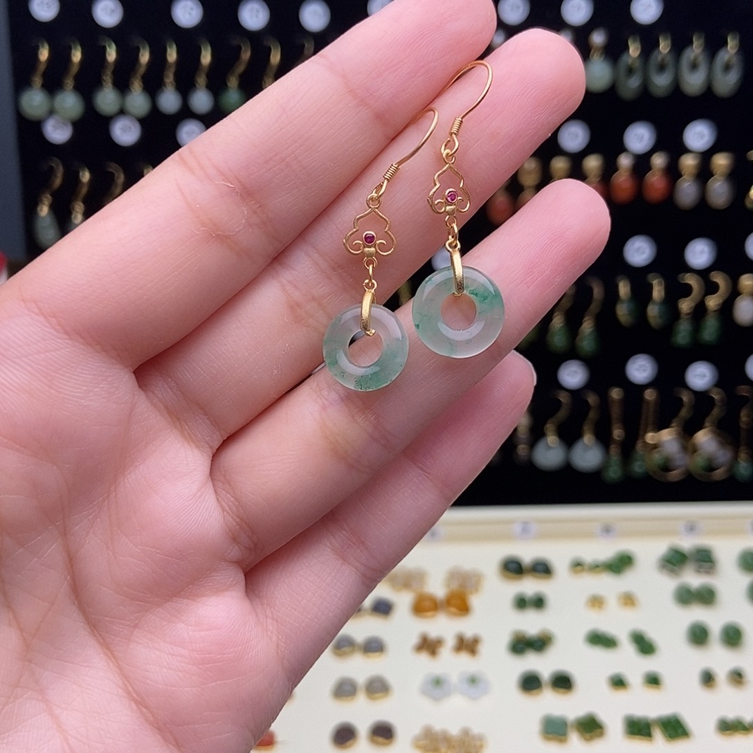 银S925镀金镶嵌手链和田玉