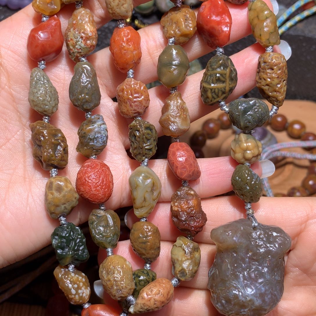 未镶嵌玛瑙/玉髓珠宝半成品