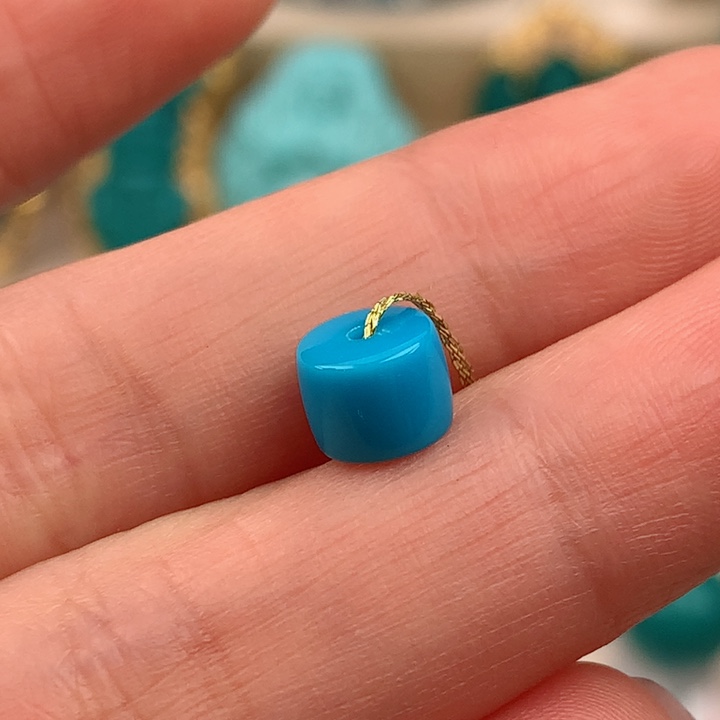 【闪购商品】绿松石配饰未镶嵌直径7mm