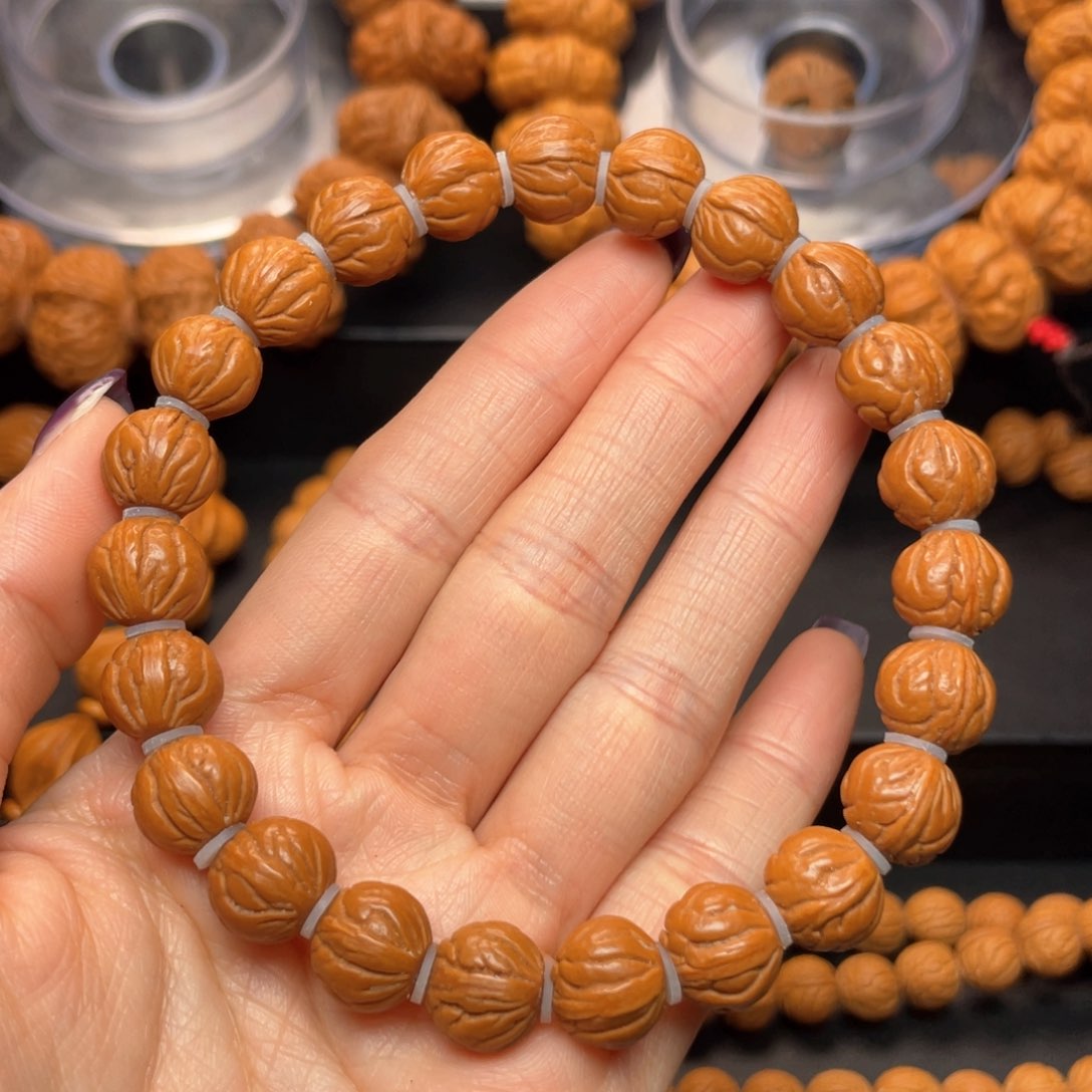 桃核手串龙纹桃核6