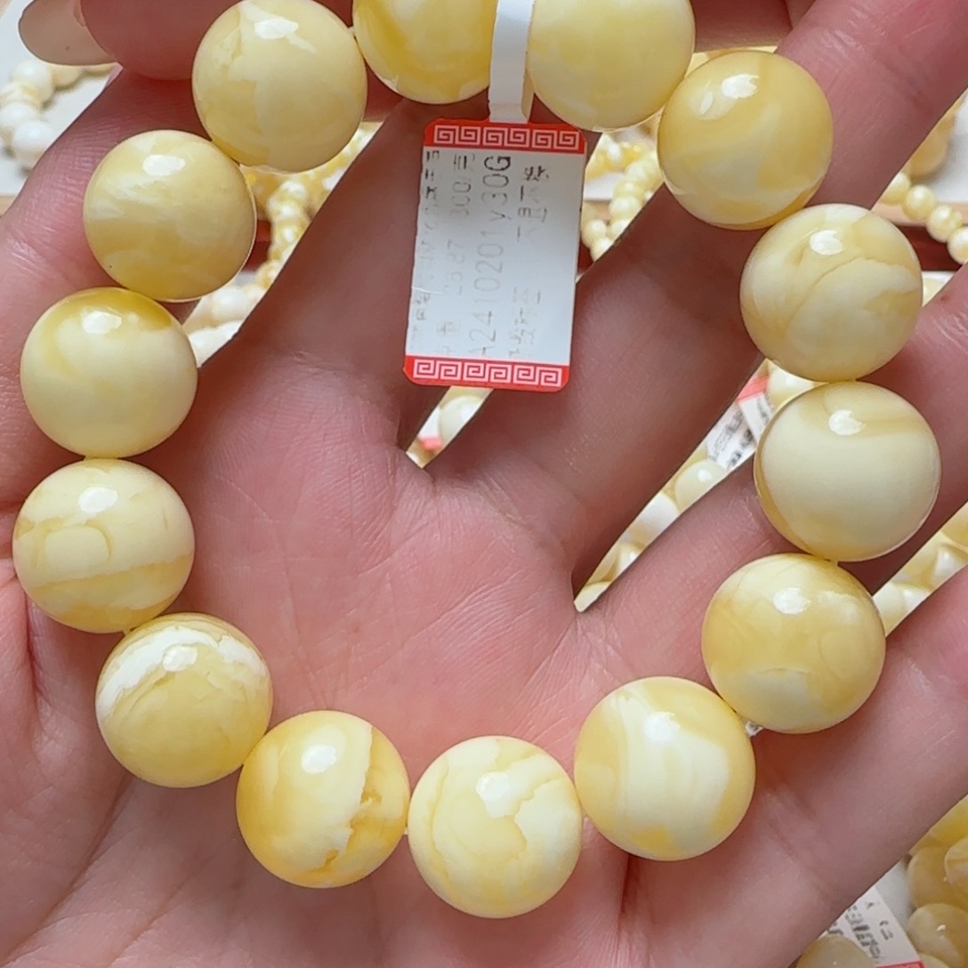 琥珀手链未镶嵌蜜蜡