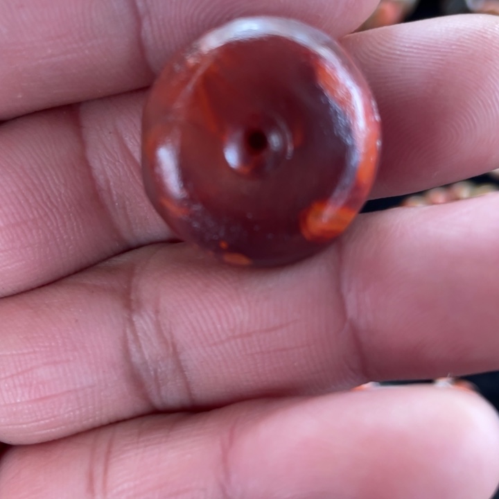 南红玛瑙平安扣未镶嵌