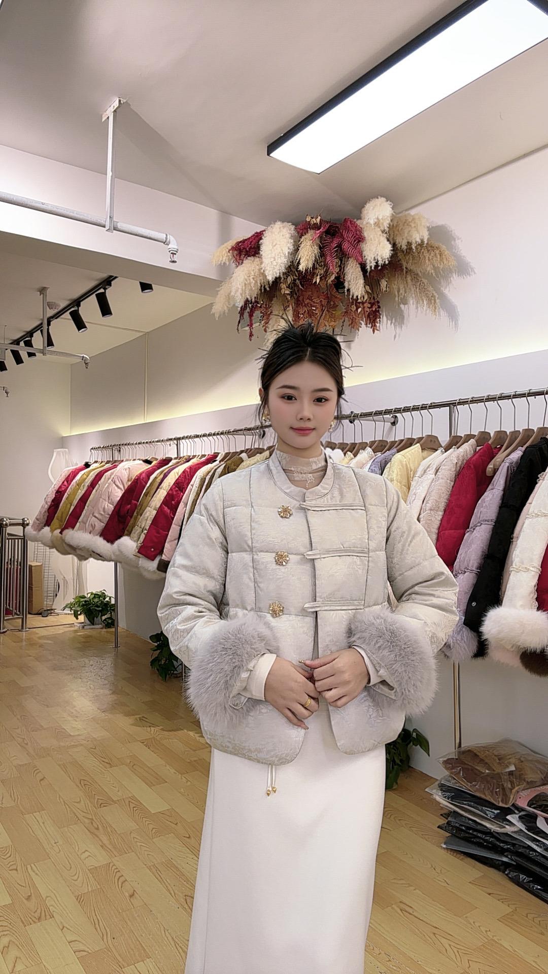 【璀璨耀眼】高级感冬季显贵新中式国风钻扣加厚棉服外套40款