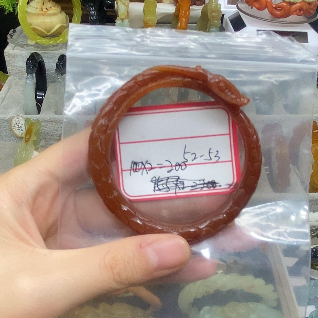 仙***络蛇纹石玉未镶嵌手镯