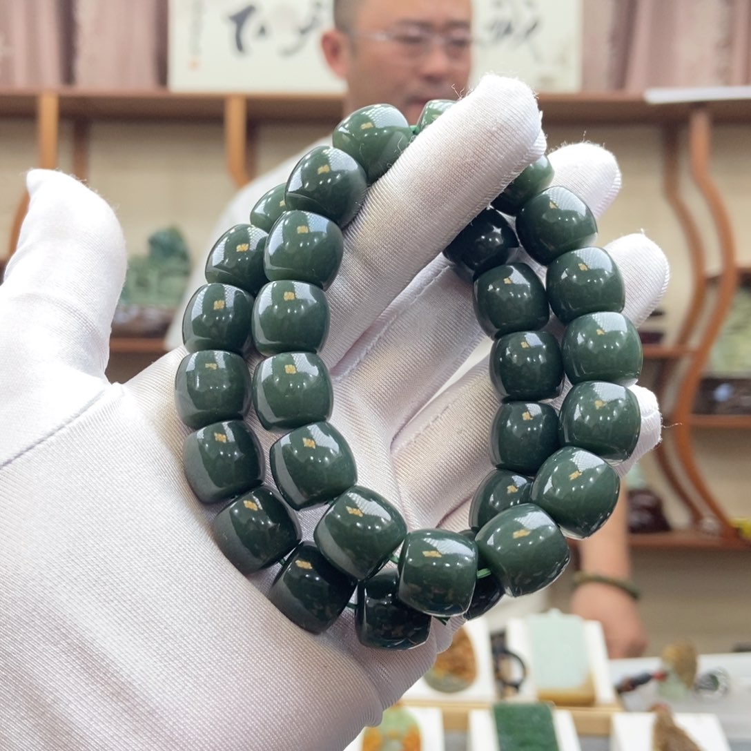 和田玉未镶嵌手链多样性发一件