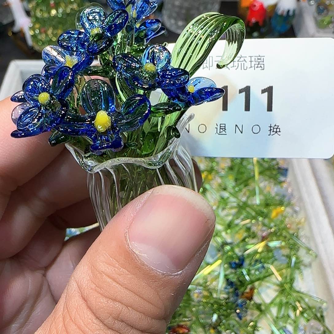 琉璃手工艺品111小花
