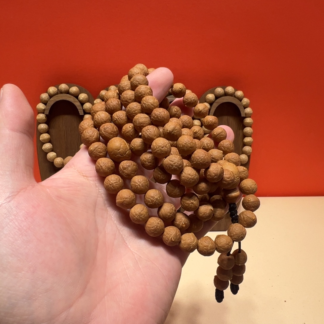 麦***兜手串凤眼菩提10.5mm凤眼菩提108