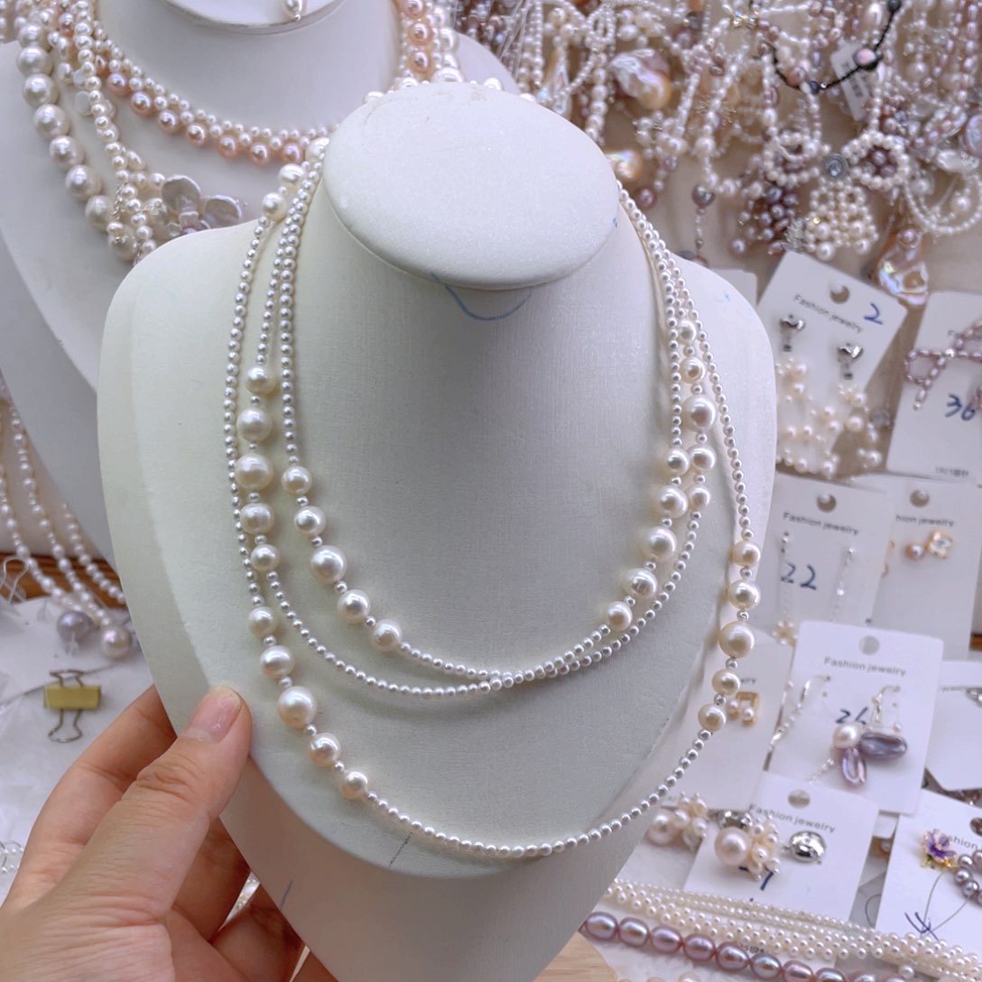 未镶嵌淡水珍珠耳饰c*