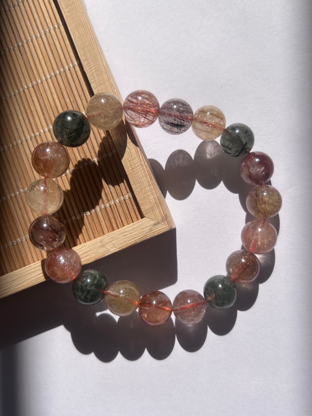 【星辰水晶】彩发晶水晶手串 多样性发其一