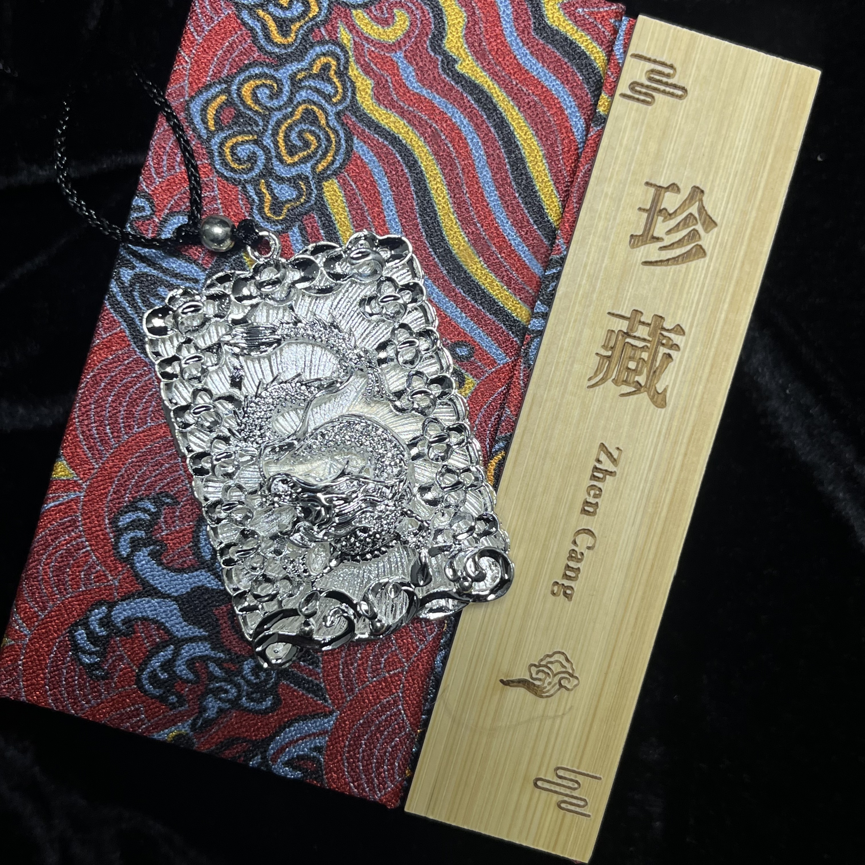 吊坠925银 霸气个性腾龙男士项链34