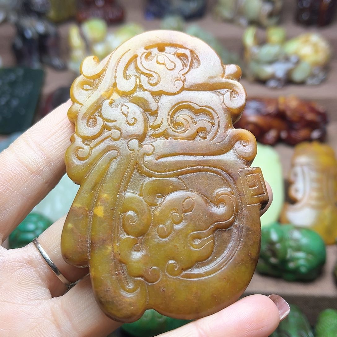 白玉菩提吊坠92。。