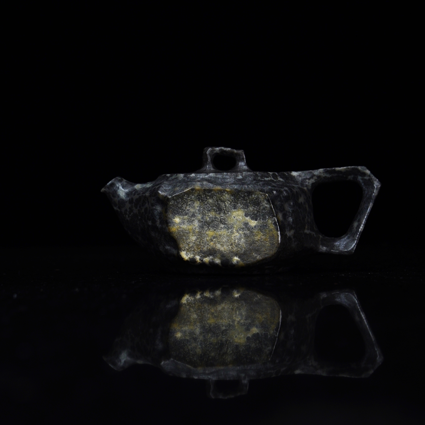 【溯本归原】110cc壶临门天然冰碛岩石茶壶茶具高端纯手工送礼茶器