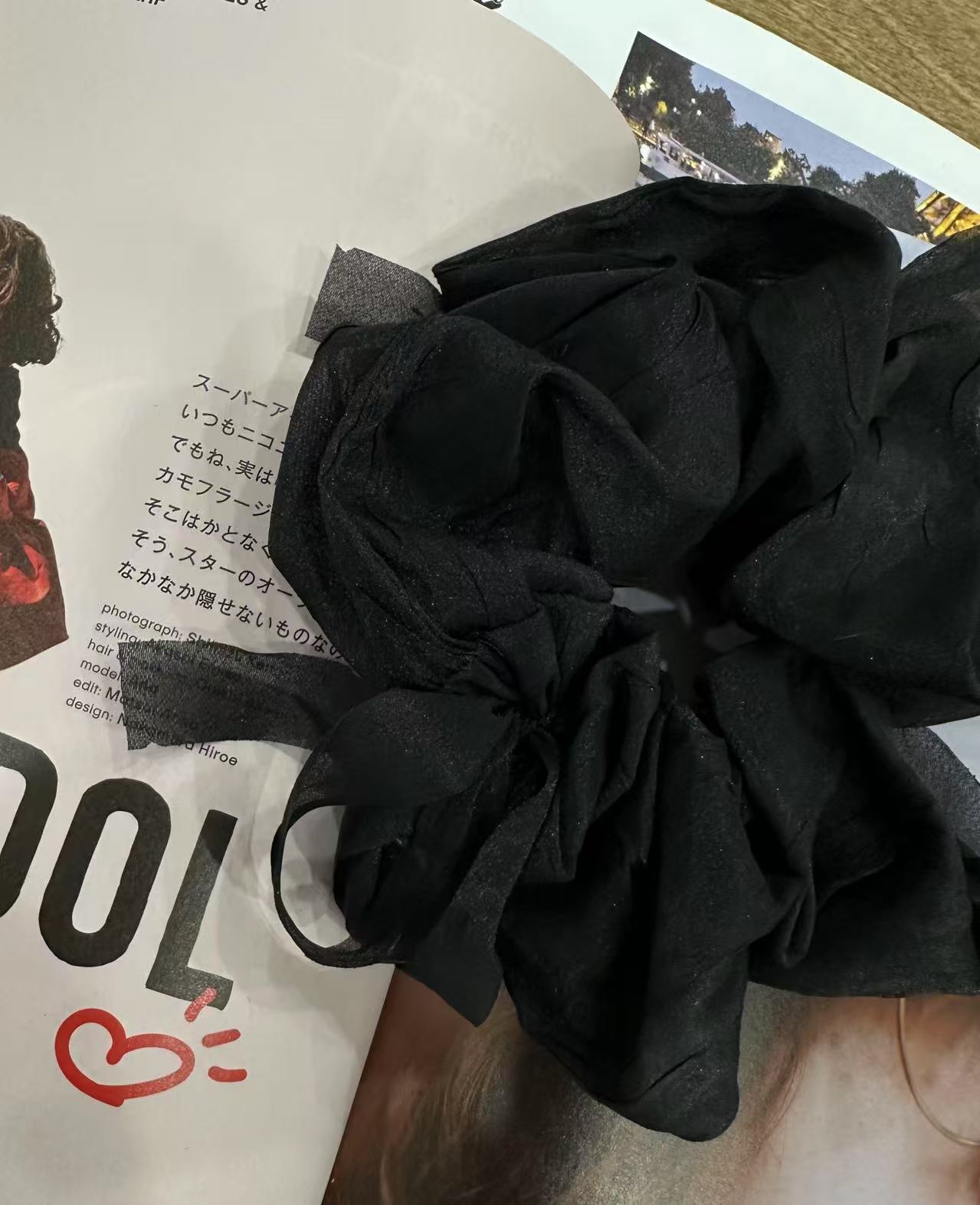 韩国正品不支持退换/蝴蝶结发圈/0630/H30