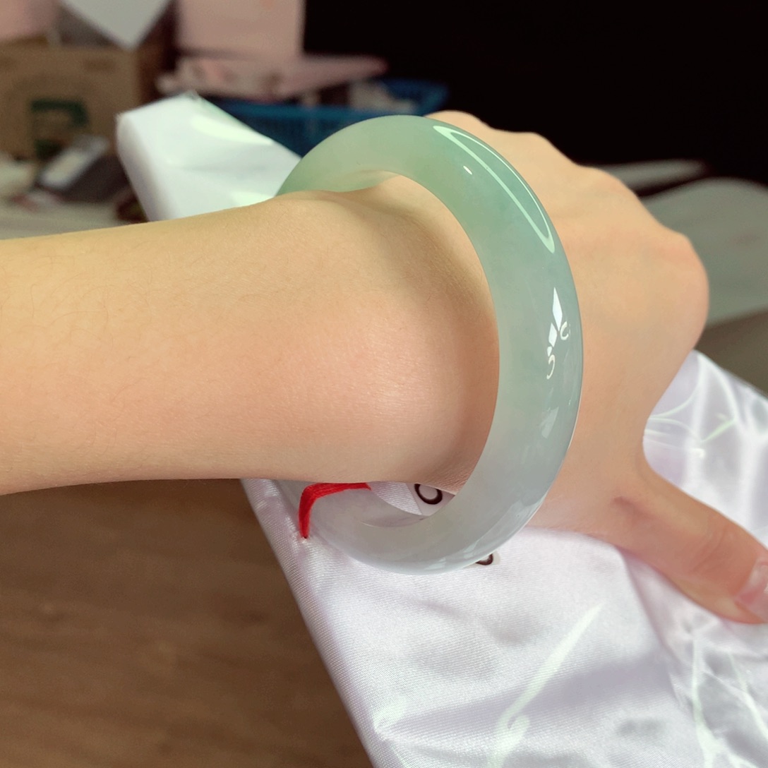 翡翠手镯未镶嵌天然缅甸翡翠A货手镯 15号