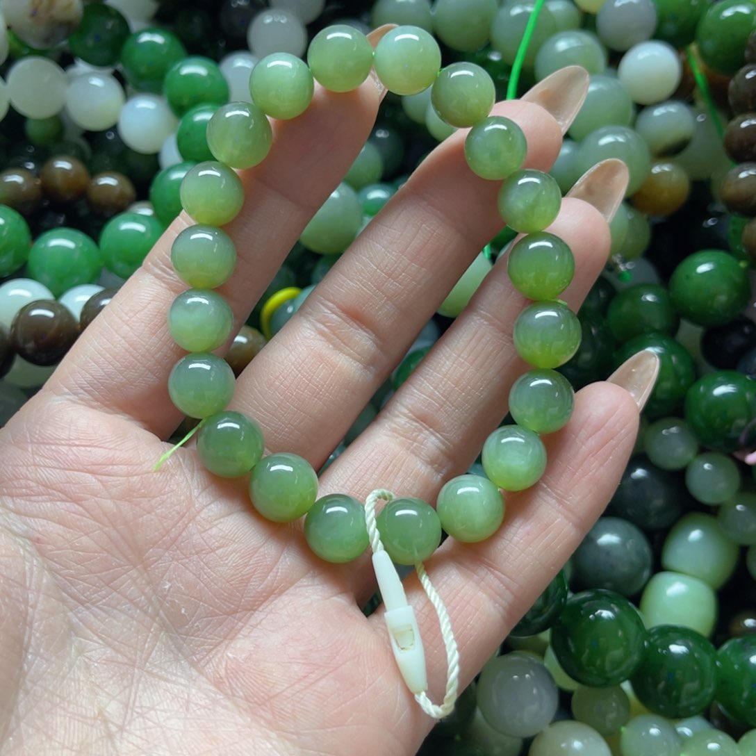 和田玉手串未镶嵌