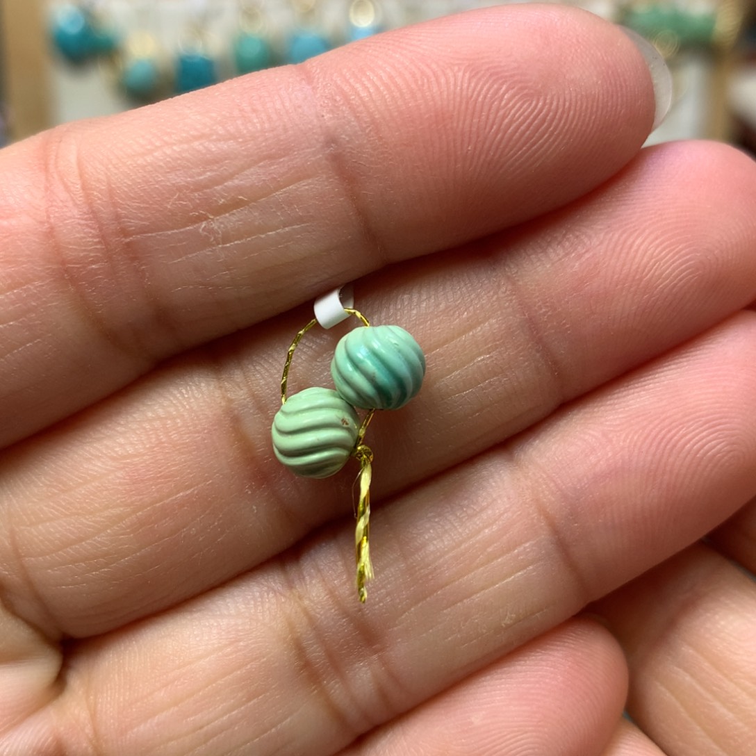 绿松石未镶嵌配饰6.5mm