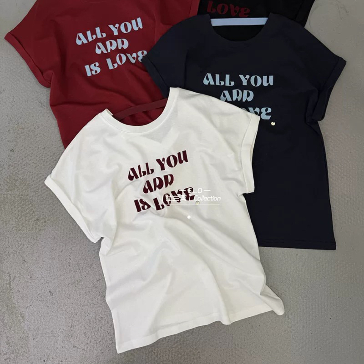 【海南珍珍】短袖字母韩版假两件印花拼接显瘦圆领T恤33611