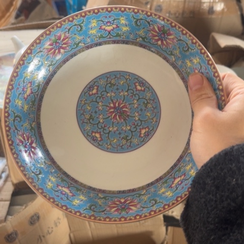 瓷其他8寸深窝盘一个