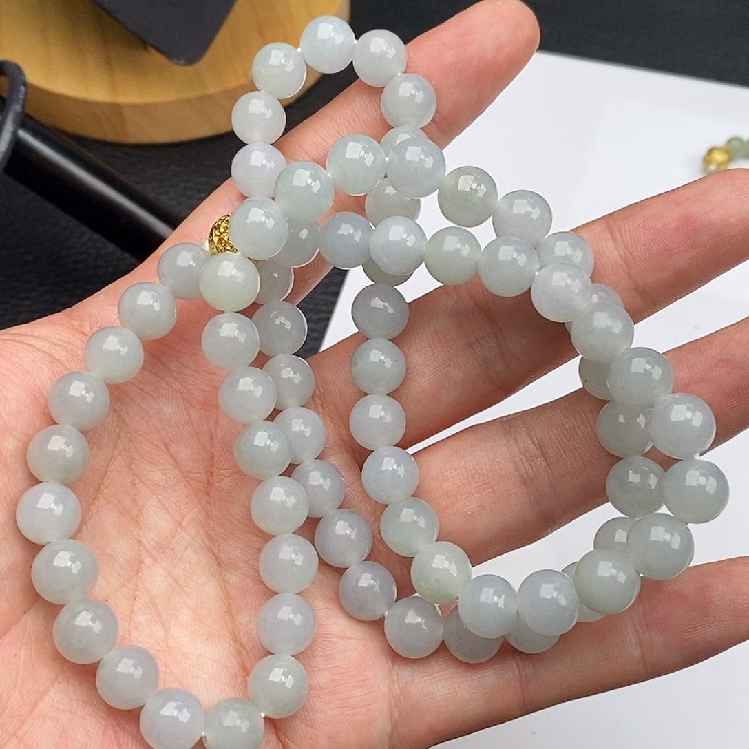 未镶嵌定制翡翠卡9链子