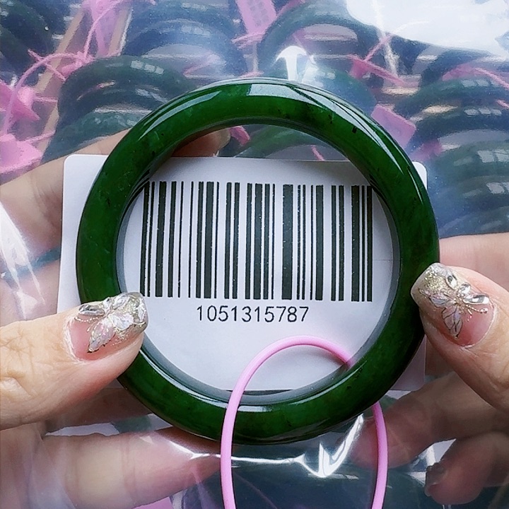 和田玉（碧玉）手镯未镶嵌5657