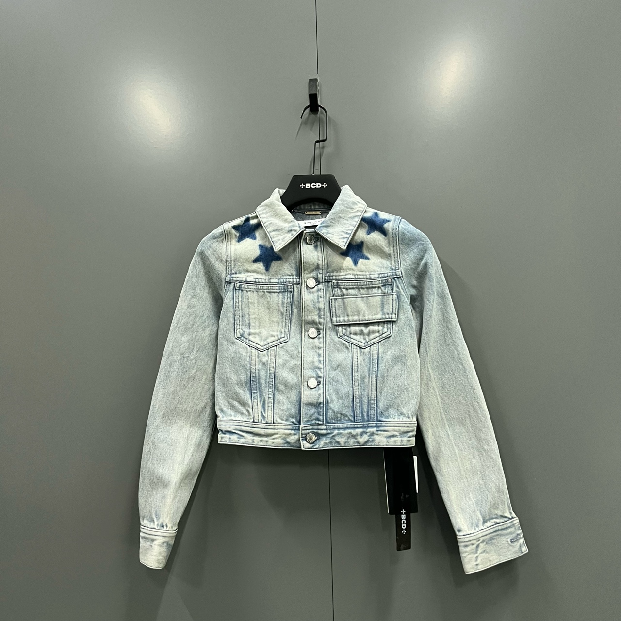 95新 Givenchy/纪梵希 tt1 星星印花牛仔外套 34码/95新/ 011589