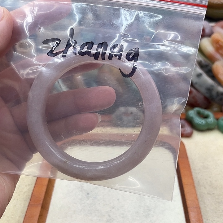 石英质玉圈口55未镶嵌Z****.