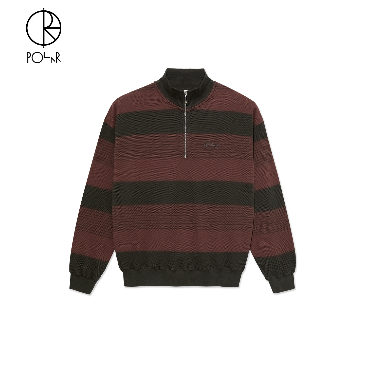 Polar Skate Co HALF ZIP LS SHIRTIPIQUE 重磅纯棉半拉链卫衣潮