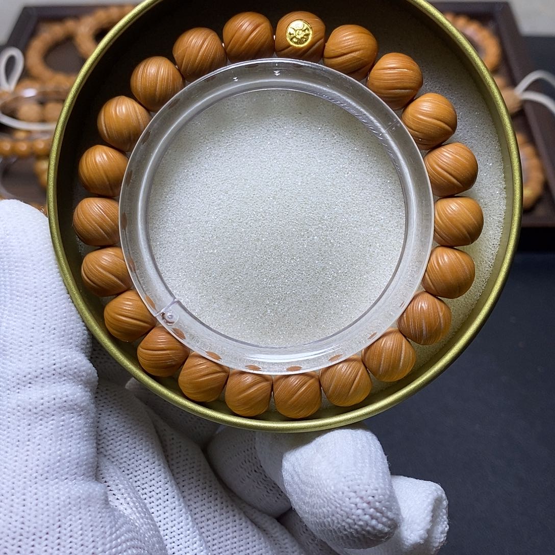 猴头核桃手串金标定风珠10➕全品