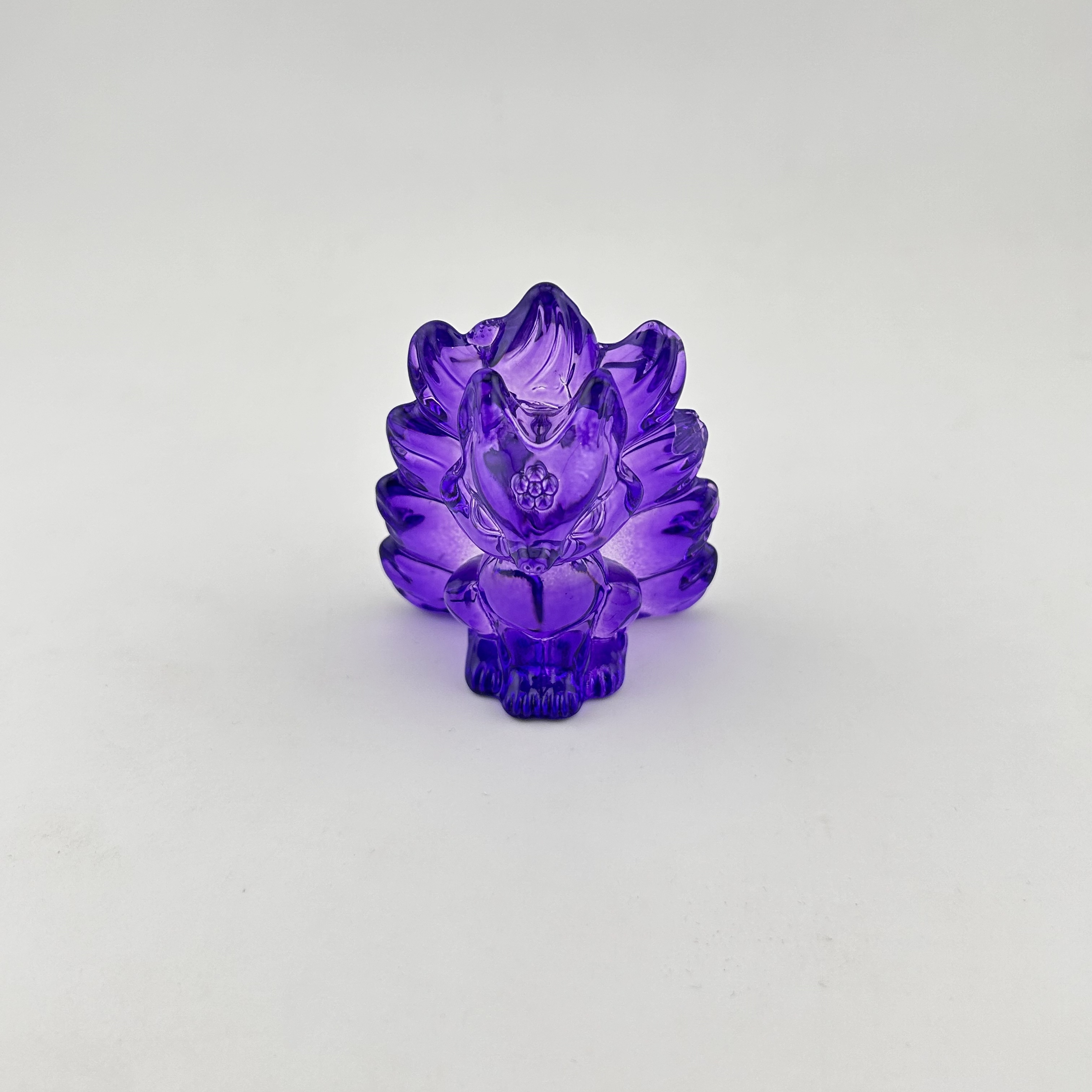 【慕诚】紫琉璃凤九摆件  B151  多样性发其一