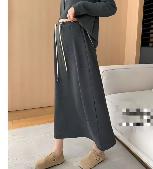 大码孕妇半身裙女新款无托腹a字针织半裙孕期长裙孕妇裙子2503