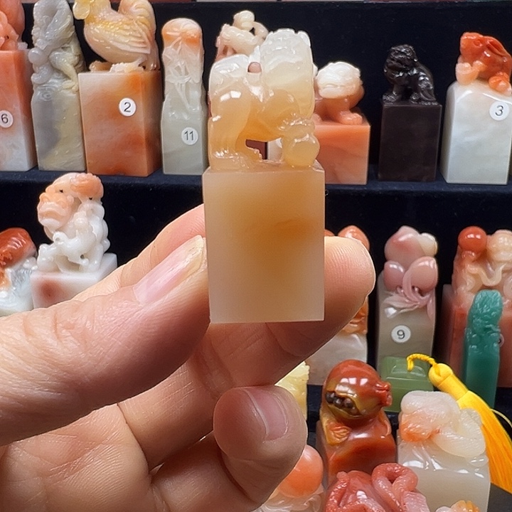 寿山石印石寿山石手工雕刻