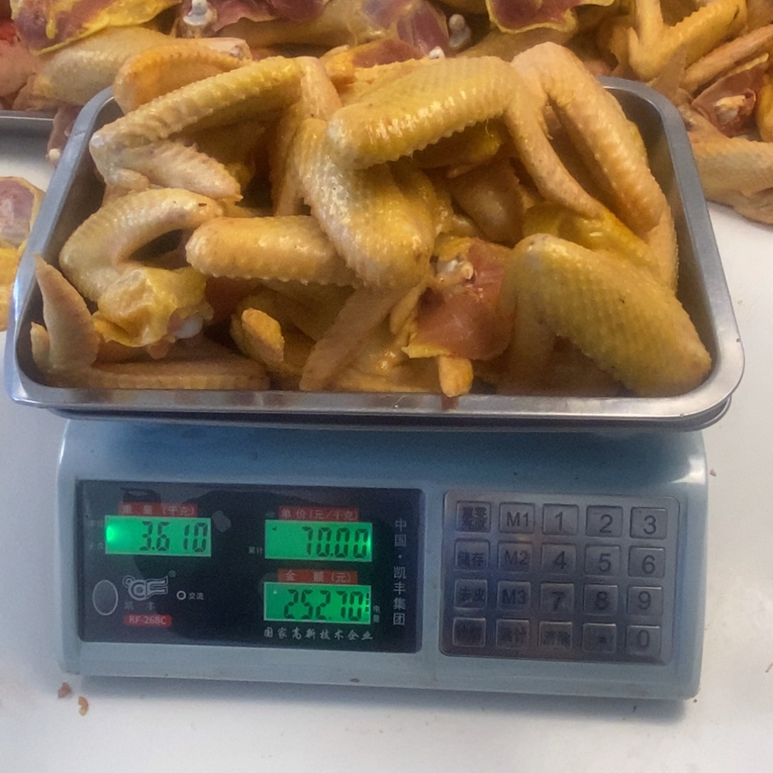 60天中国大陆包装鸡翅