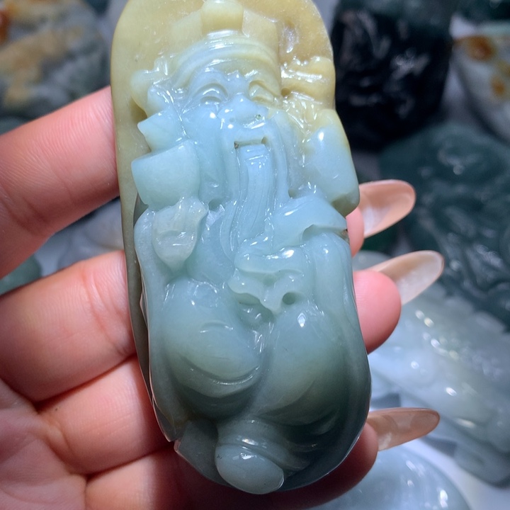 翡翠未镶嵌颈饰保真天然A货翡翠