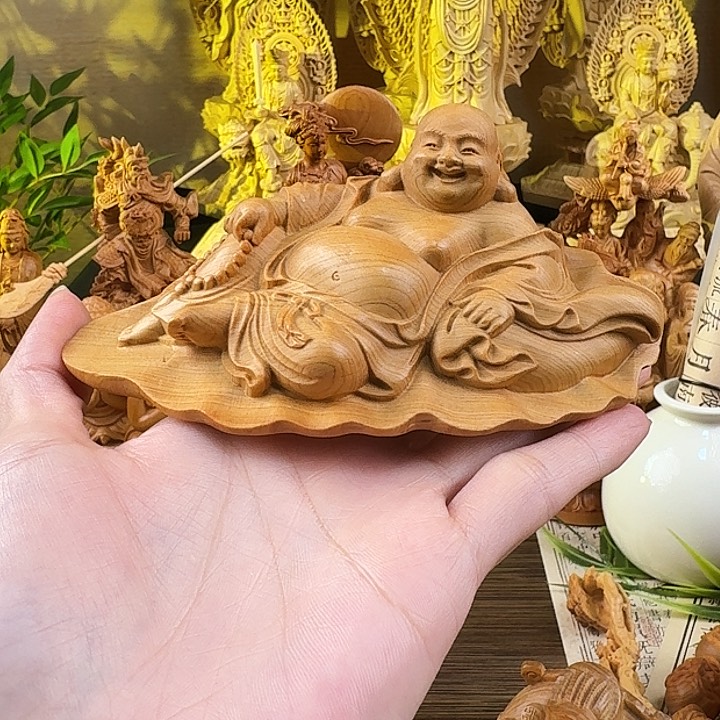 柏木（崖柏）荷叶弥勒经典款