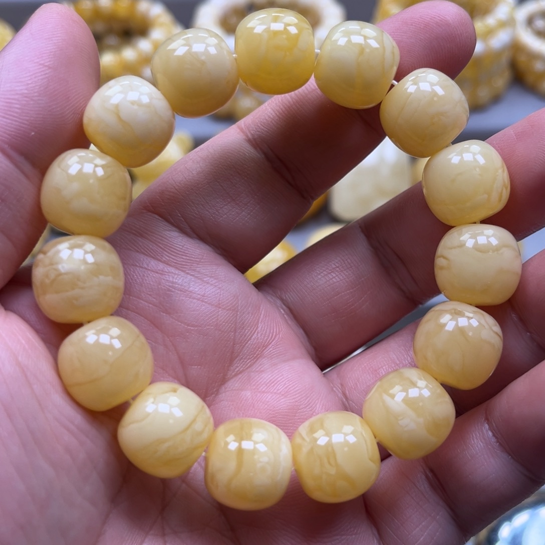 琥珀未镶嵌手链手串
