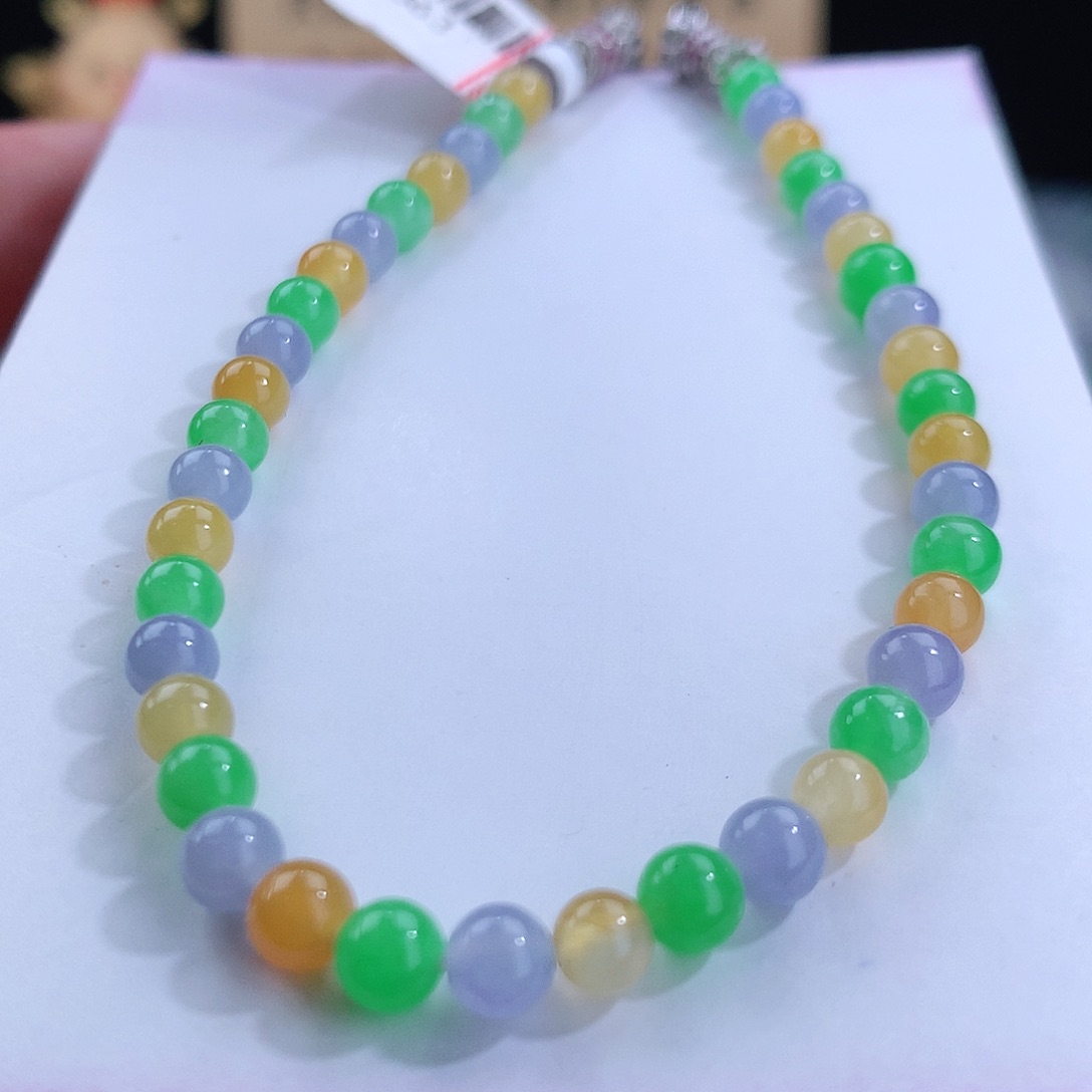 翡翠手链未镶嵌卡4.5mm