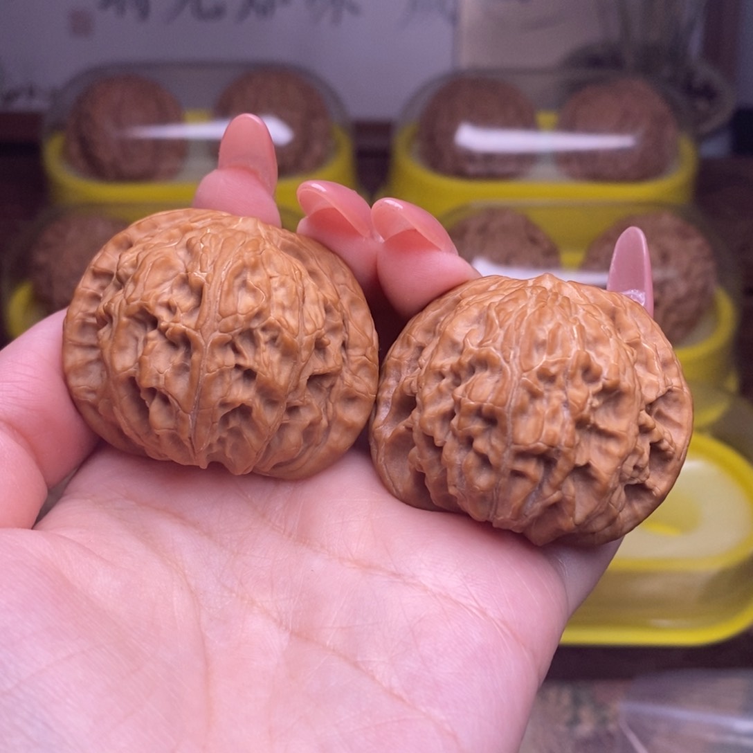 文玩核桃把件假*家全品43尺山地磨盘2182