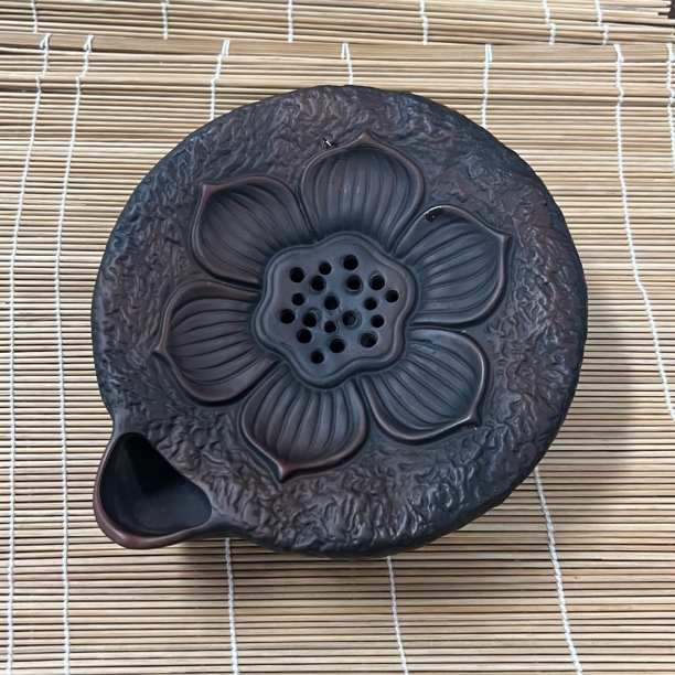 建水紫陶壶承 圆 