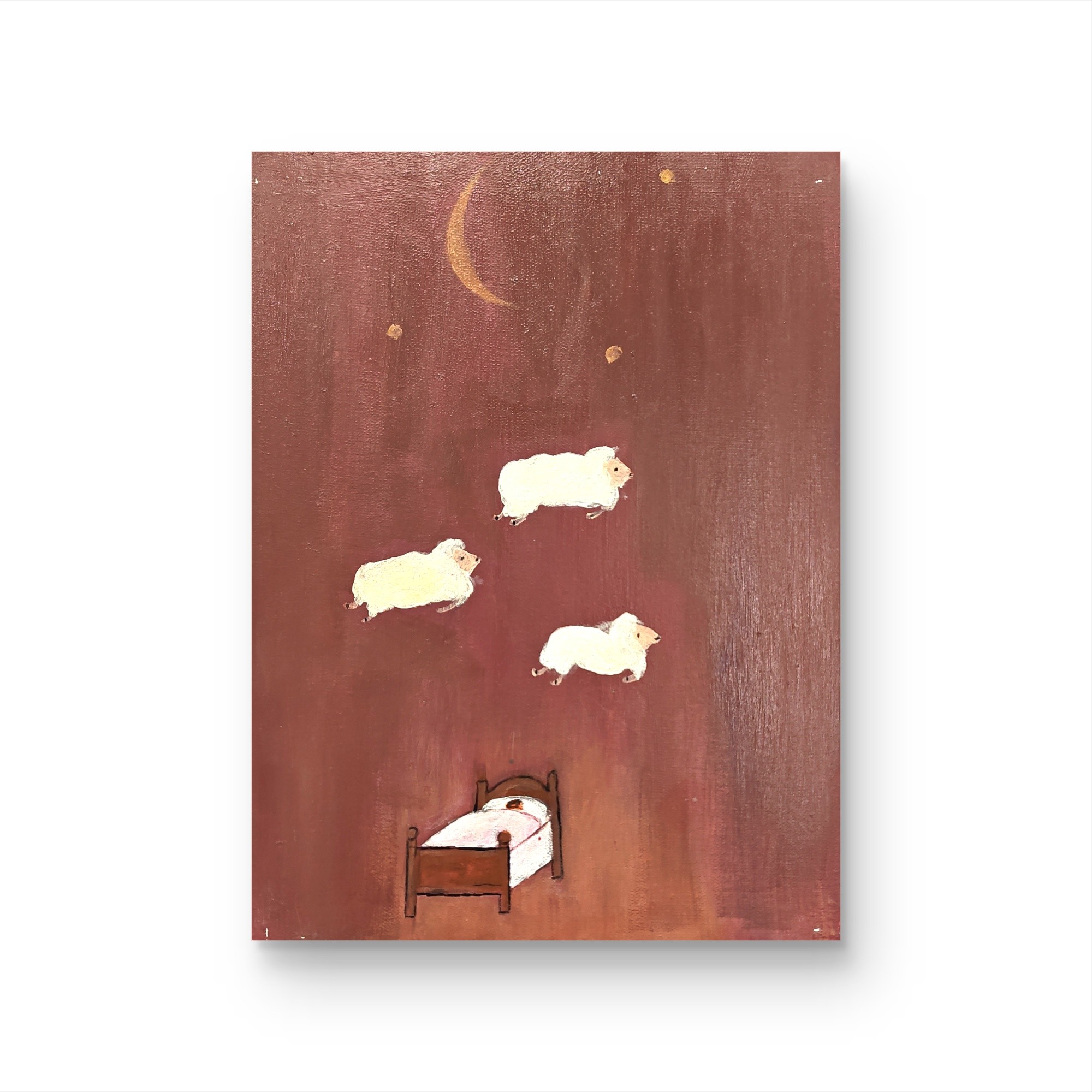 【眠羊】“30*40” No.1075纯手绘挂画