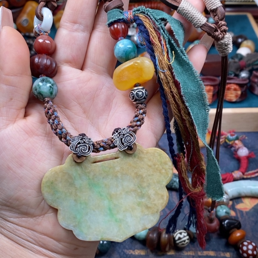 【闪购商品】翡翠颈饰未镶嵌项链