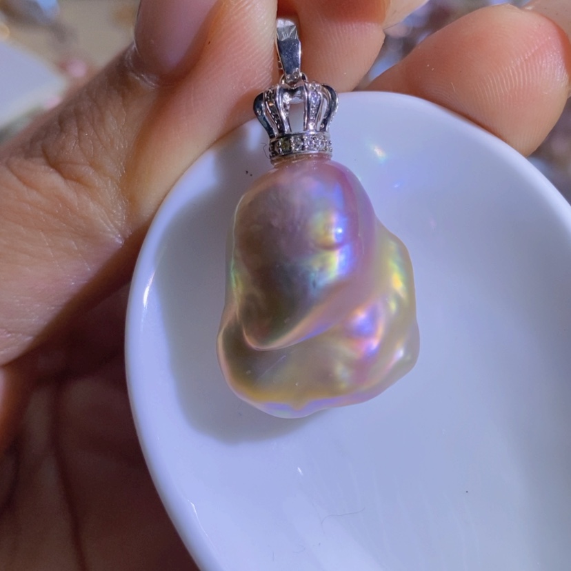 【闪购商品】淡水珍珠天然珍珠（微瑕）合金