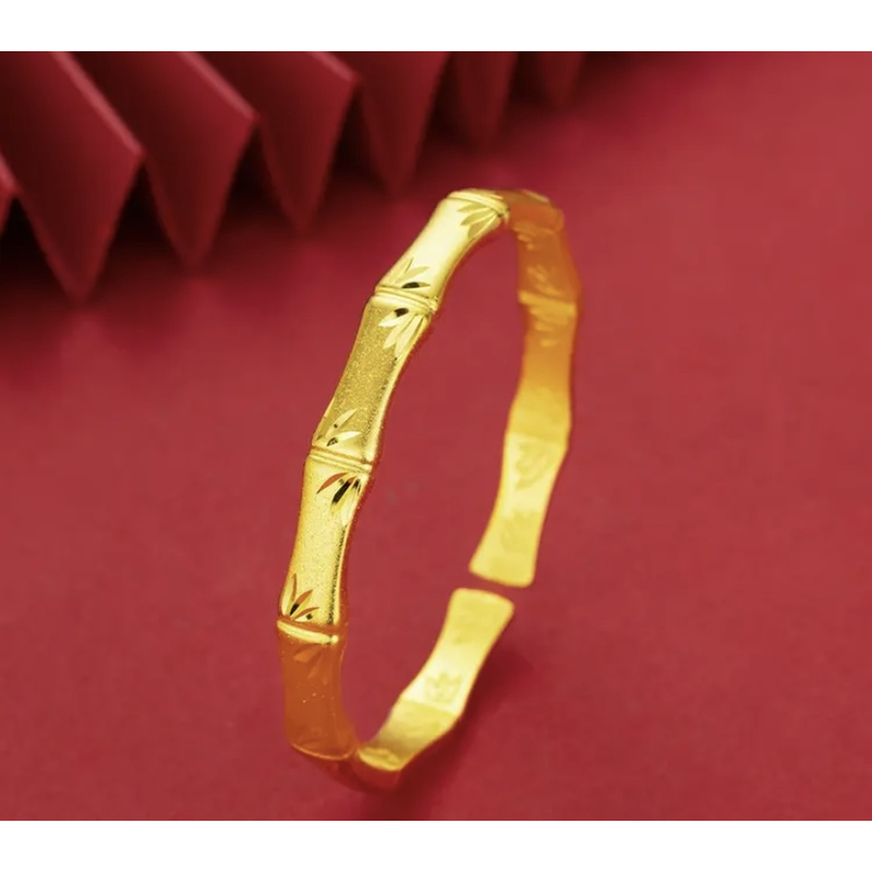 合金手镯 【竹节开口手镯】女款开口手镯时尚精美