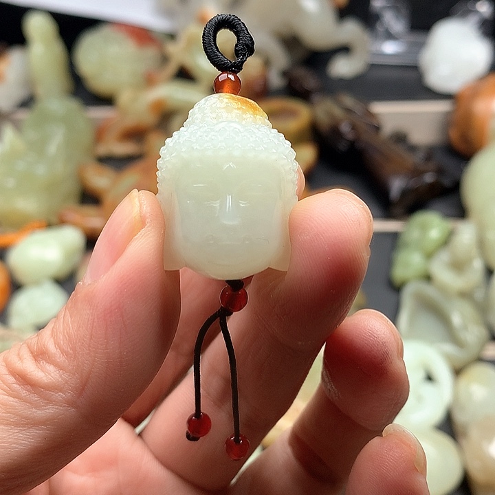 和田玉颈饰未镶嵌3****3